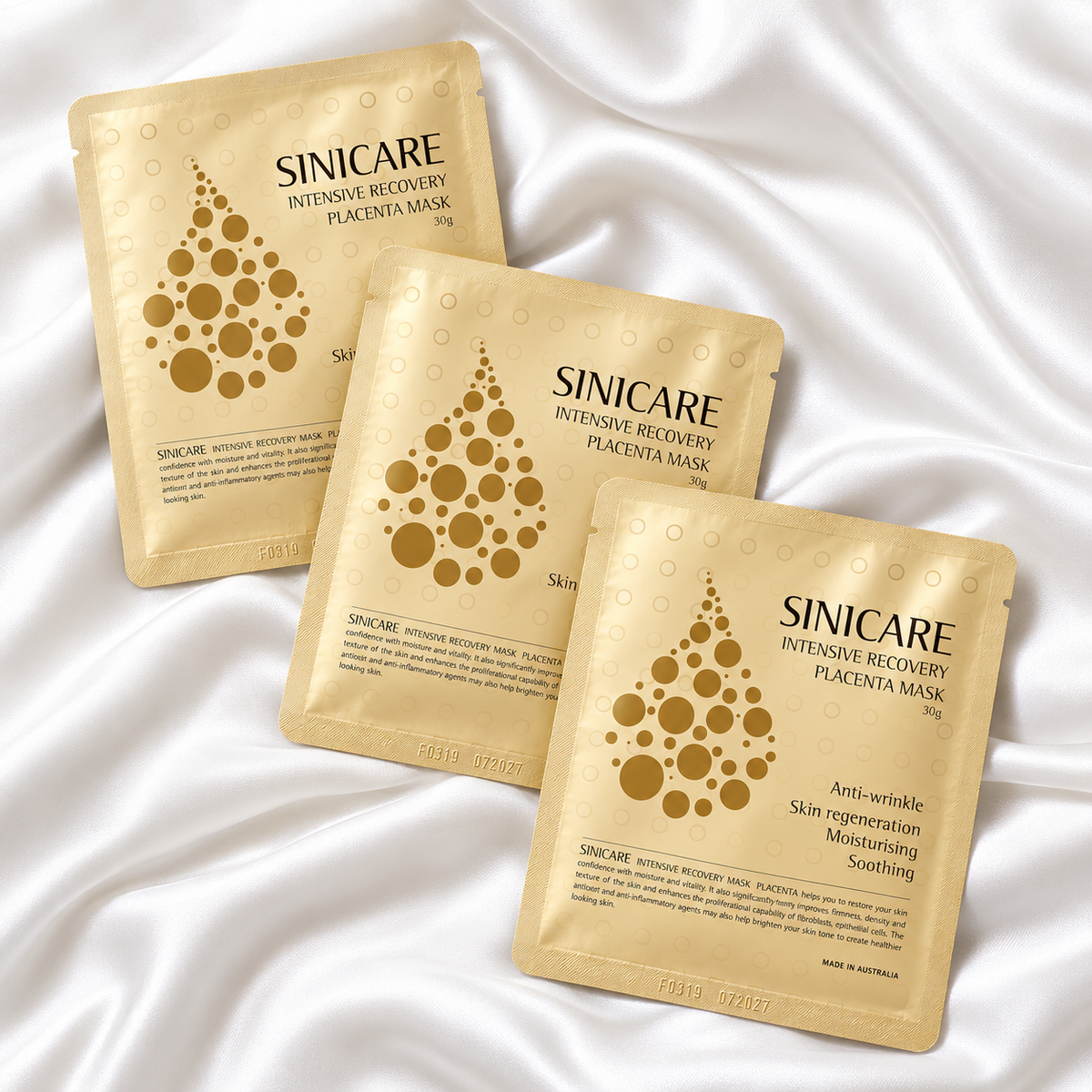 Sinicare Intensive Recovery Placenta Mask 5pcs