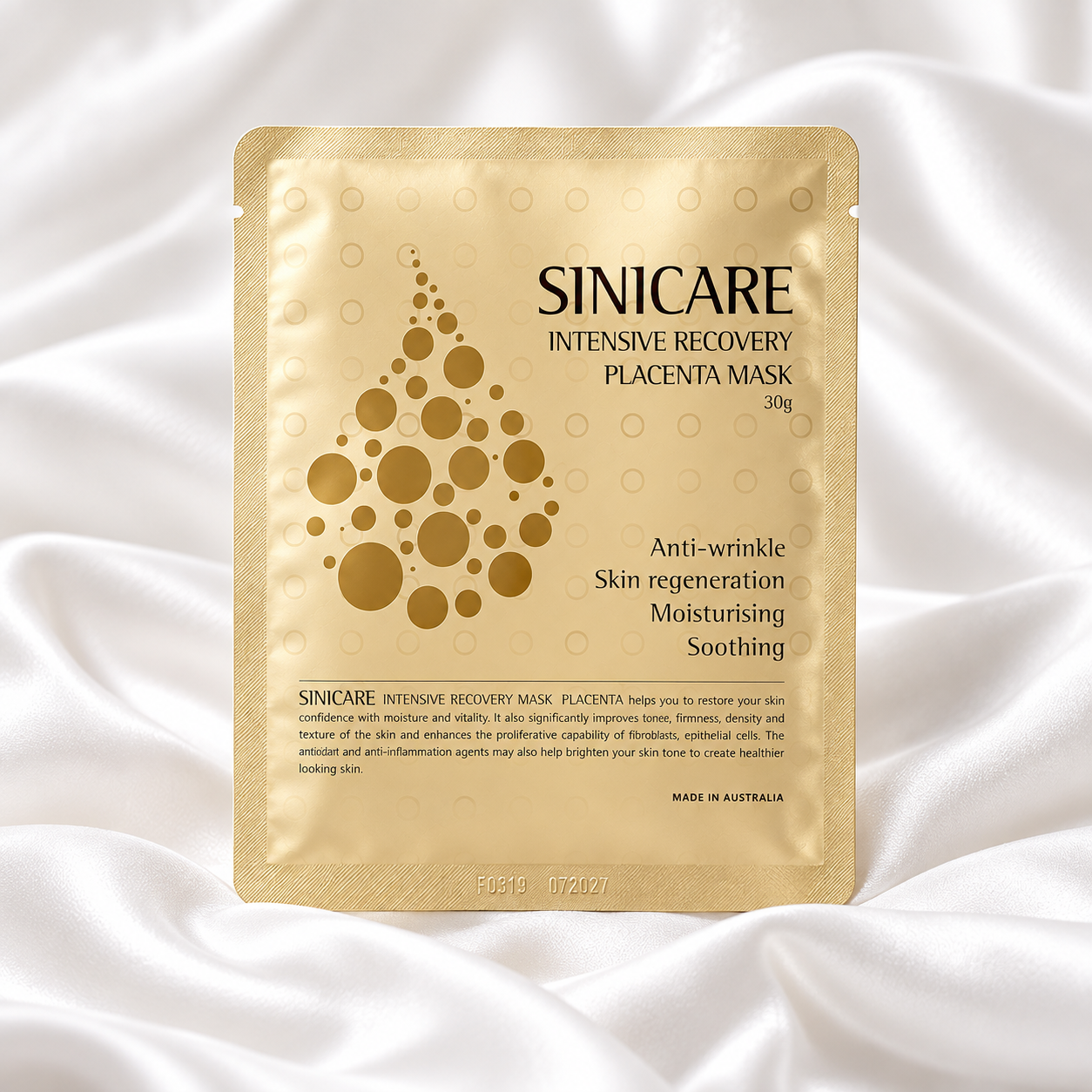 Sinicare Intensive Recovery Placenta Mask 5pcs