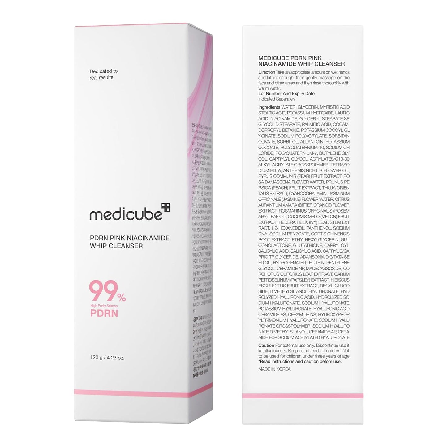Medicube PDRN PINK NIACINEAMIDE WHIP CLEANSER 120g