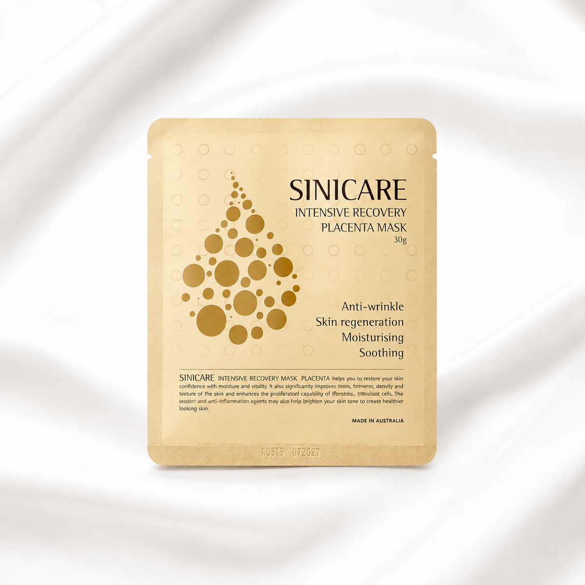 Sinicare Intensive Recovery Placenta Mask 5pcs