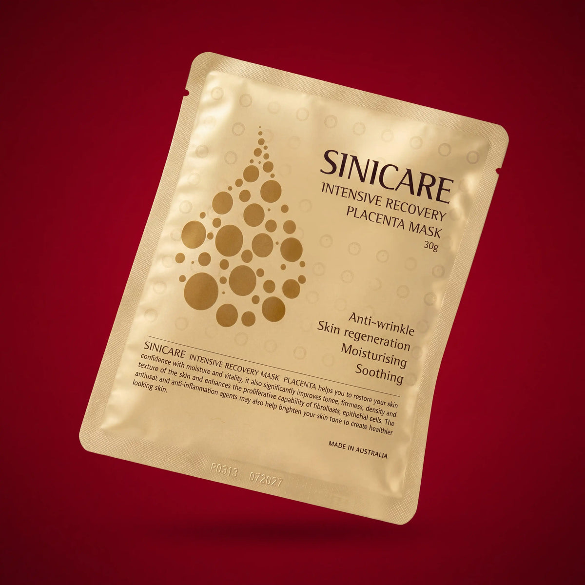 Sinicare Intensive Recovery Placenta Mask 5pcs
