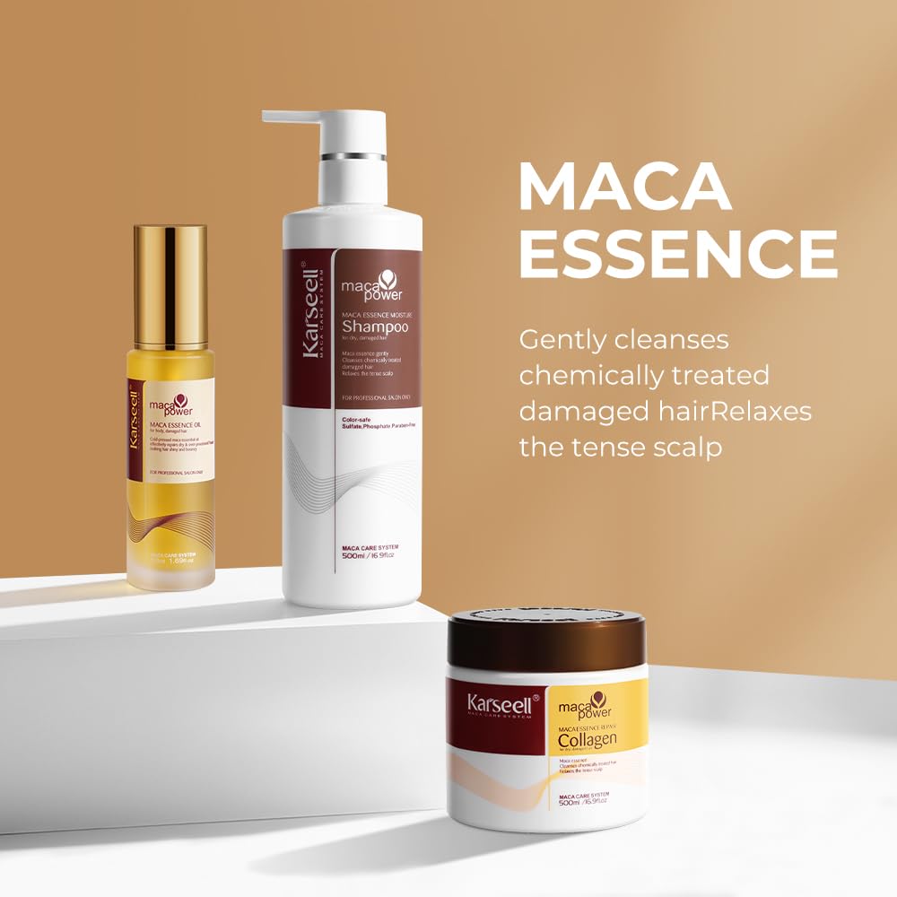Karseell Collagen Hair Mask+Hair Shampoo+Argan Oil Set
