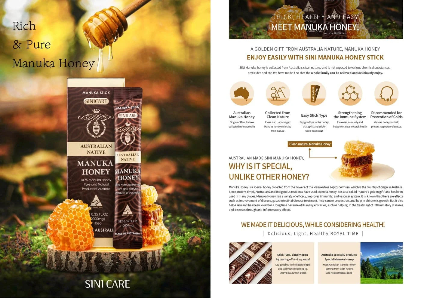 Manuka Honey Stick