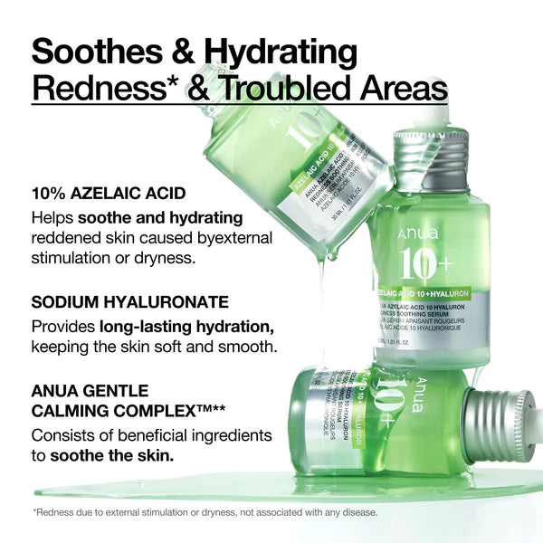 Anua 10+ Azelaic Acid Hyaluron Soothing Serum